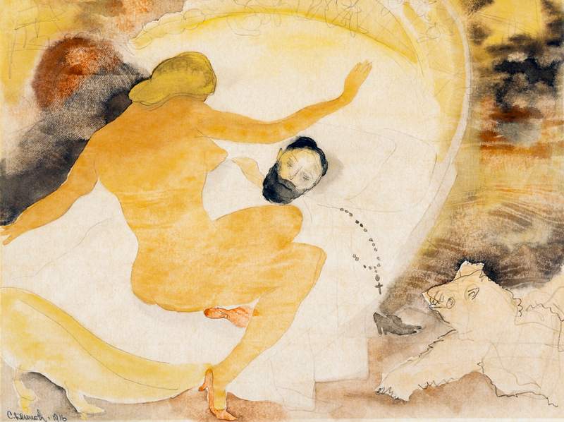 Nana and Count Muffat (1916) painting in high resolution by Charles Demuth. Original from The Barnes Foundation. Digitally…