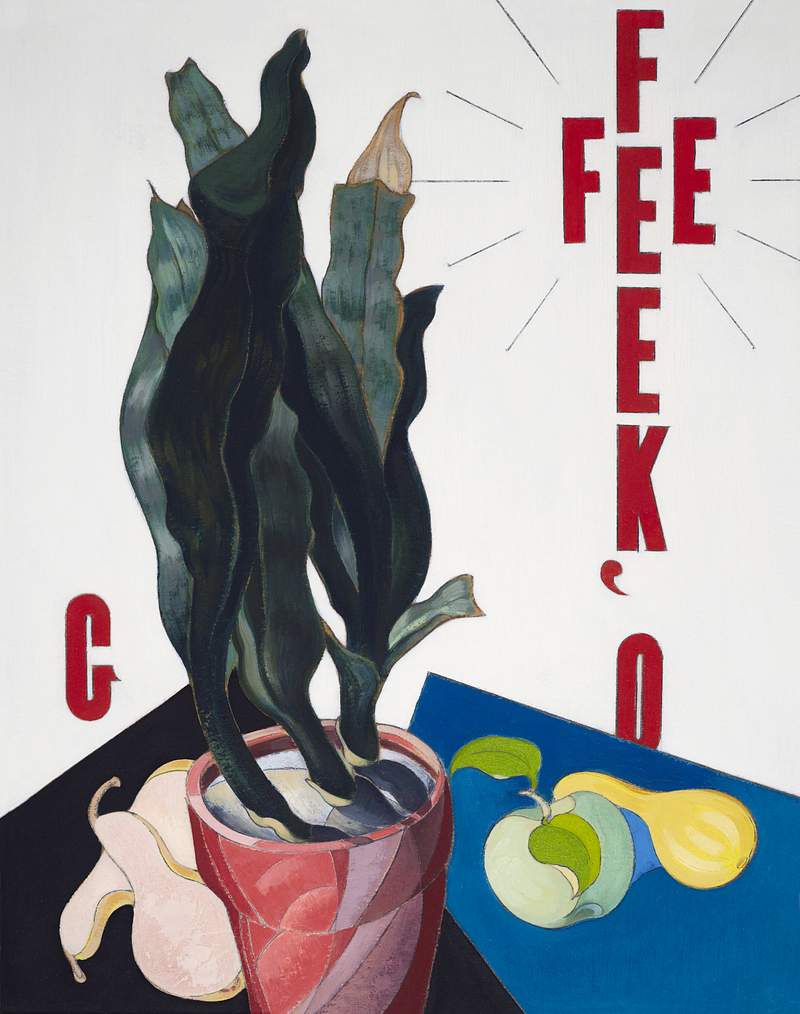 O'Keeffe (1923–1924) painting in high resolution by Charles Demuth. Original from The Beinecke Rare Book & Manuscript…