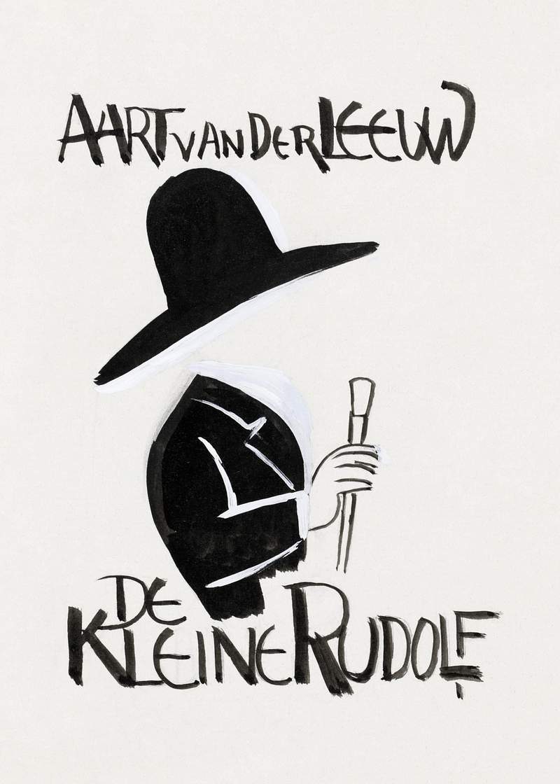 Ontwerp voor boekband van De Kleine Rudolf door Aart van der Leeuw (ca. 1891–1941) drawing in high resolution by Leo…