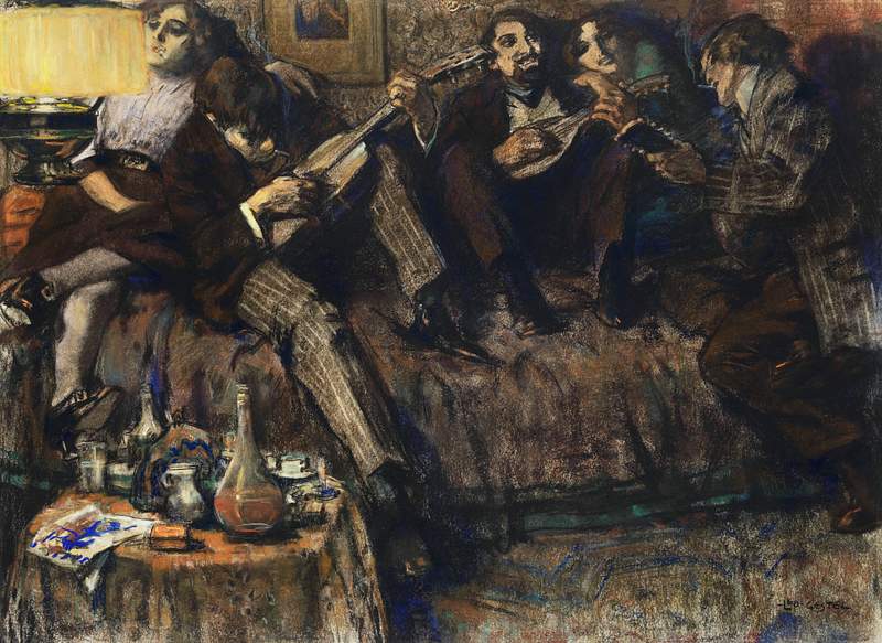 Bohème (1910) painting in high resolution by Leo Gestel. Original from The Rijksmuseum. Digitally enhanced by…