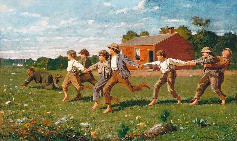 Snap the Whip (1872) by Winslow Homer. Original from The MET museum. Digitally enhanced by rawpixel.