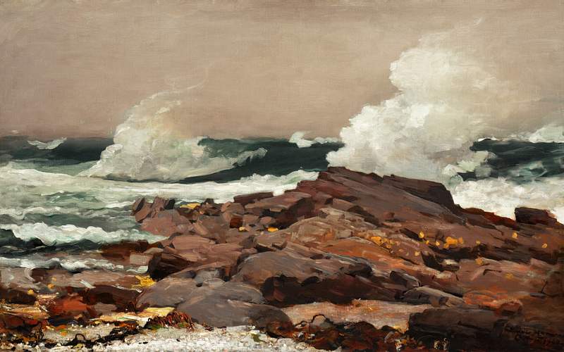 Eastern Point (1900) by Winslow Homer. Original from The Clark Art Institute. Digitally enhanced by rawpixel.