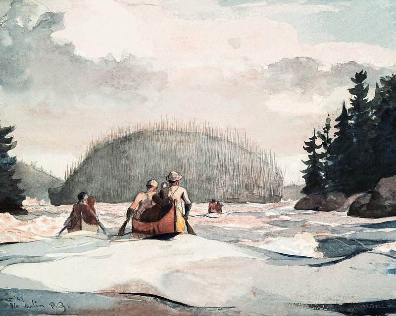 Ile Malin (1897) by Winslow Homer. Original from Yale University Art Gallery. Digitally enhanced by rawpixel.