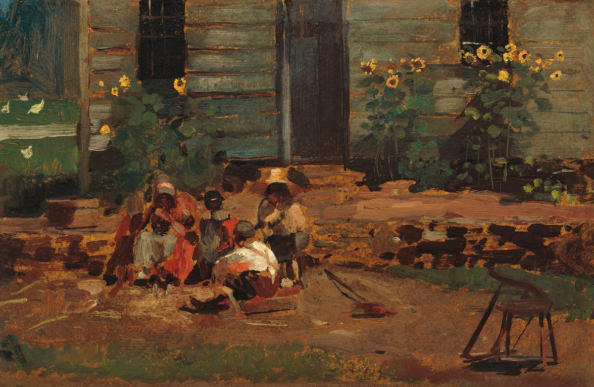 Sketch of a Cottage Yard (ca.1876) by Winslow… | Free public domain illustration Sketch of a Cottage Yard (ca.1876) by Winslow Homer. Original from The National Gallery of Art. Digitally enhanced by…