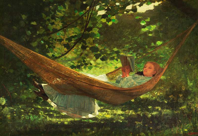 Sunlight and Shadow (1872) by Winslow Homer. Original from The Smithsonian. Digitally enhanced by rawpixel.