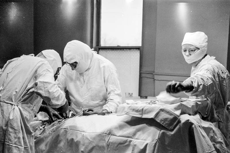 Surgical nurse, Herrin Hospital (private), Herrin, Illinois (1939). Original from Library of Congress. Digitally enhanced by…