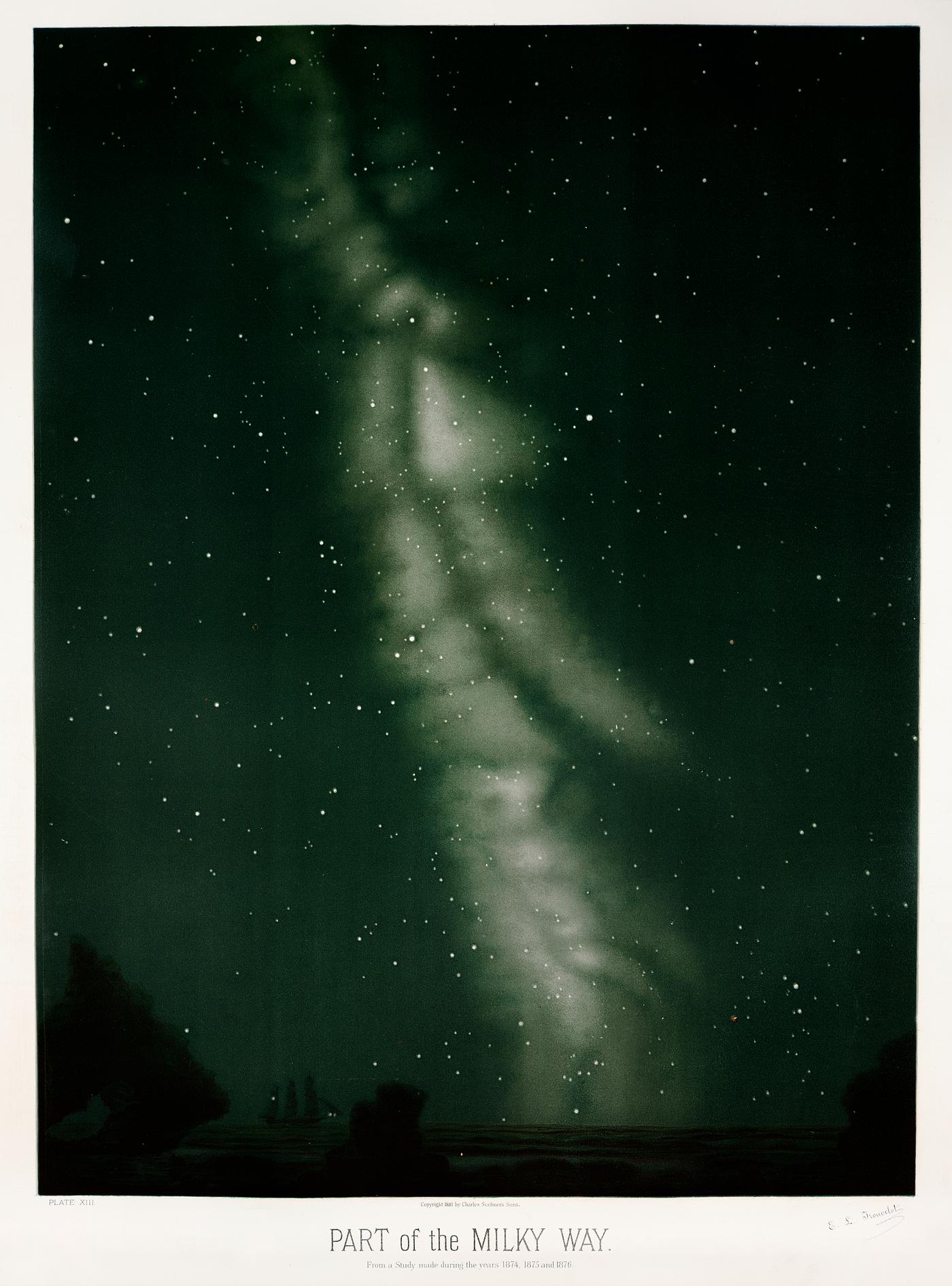 Part of the milky way from the Trouvelot
astronomical drawings (1881-1882) by E. L. Trouvelot (1827-1895) Part of the milky way from the Trouvelot
astronomical drawings (1881-1882) by E. L. Trouvelot (1827-1895)