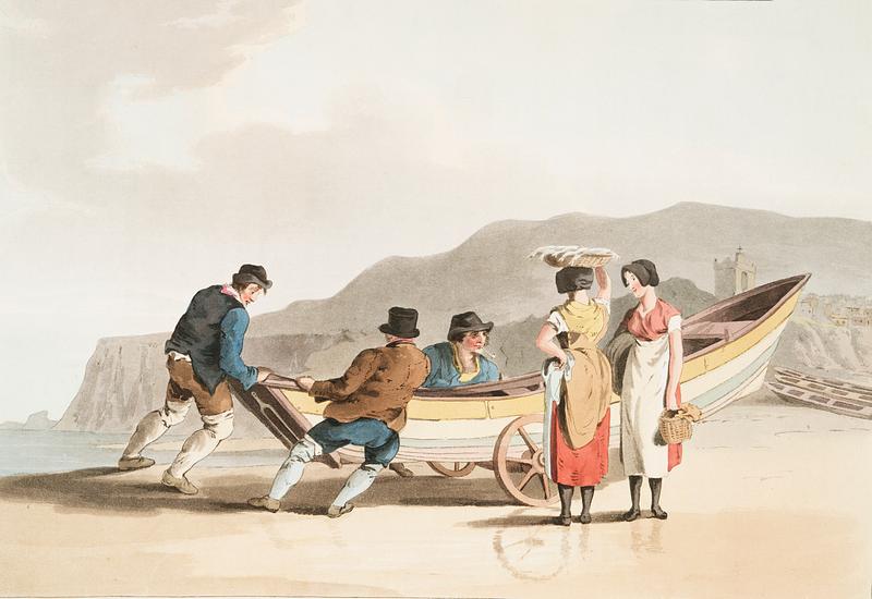 Illustration of fishermen from The Costume of Yorkshire (1814) by George Walker (1781-1856). Original from The New York Public Library. Digitally enhanced by rawpixel. Illustration of fishermen from The Costume of Yorkshire (1814) by George Walker (1781-1856). Original from The New York…