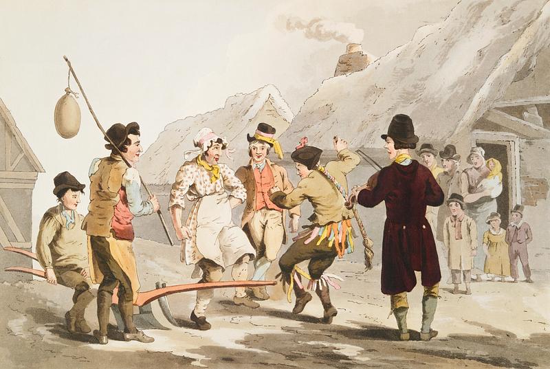 Illustration of the fool plough from The Costume of Yorkshire (1814) by George Walker (1781-1856). Original from The New York Public Library. Digitally enhanced by rawpixel. Illustration of the fool plough from The Costume of Yorkshire (1814) by George Walker (1781-1856). Original from The New York…