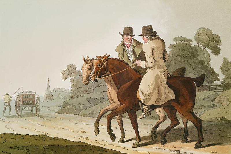 Illustration of farmers from The Costume of Yorkshire (1814) by George Walker (1781-1856). Original from The New York Public Library. Digitally enhanced by rawpixel. Illustration of farmers from The Costume of Yorkshire (1814) by George Walker (1781-1856). Original from The New York Public…