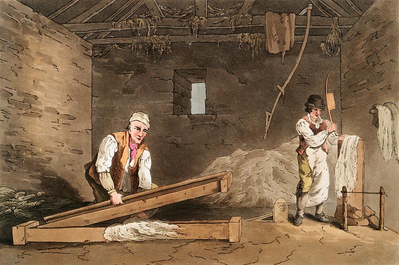 Illustration of line swinglers from The Costume of Yorkshire (1814) by George Walker (1781-1856). Original from The New York Public Library. Digitally enhanced by rawpixel. Illustration of line swinglers from The Costume of Yorkshire (1814) by George Walker (1781-1856). Original from The New York…