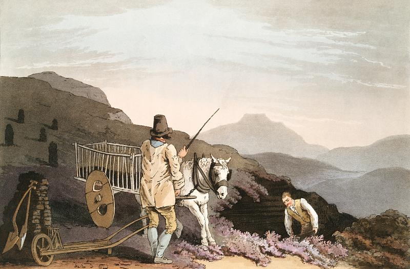 Illustration of peat cart from The Costume of Yorkshire (1814) by George Walker (1781-1856). Original from The New York Public Library. Digitally enhanced by rawpixel. Illustration of peat cart from The Costume of Yorkshire (1814) by George Walker (1781-1856). Original from The New York…