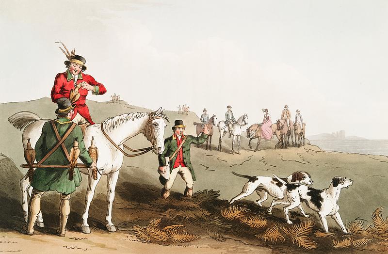 Illustration of hawking from The Costume of Yorkshire (1814) by George Walker (1781-1856). Original from The New York Public Library. Digitally enhanced by rawpixel. Illustration of hawking from The Costume of Yorkshire (1814) by George Walker (1781-1856). Original from The New York Public…