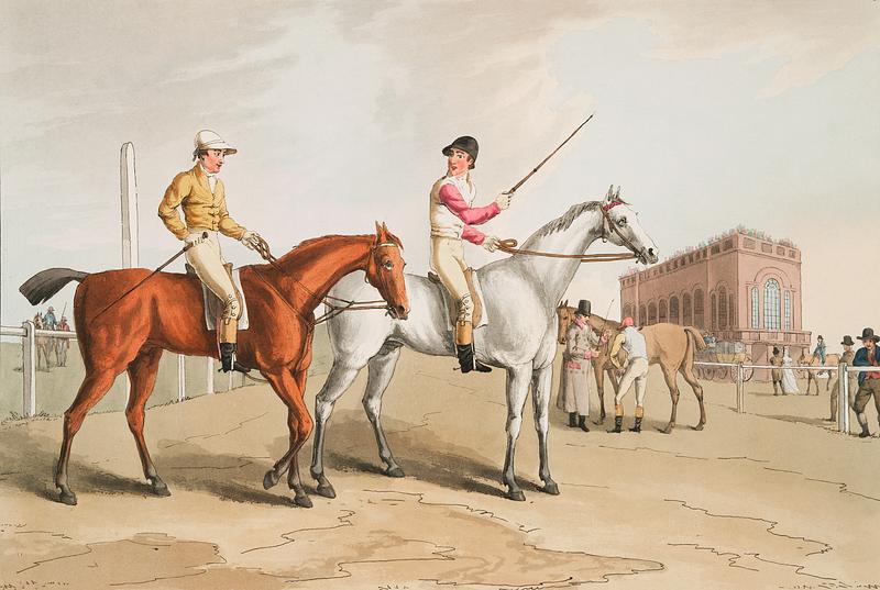 Illustration of jockies from The Costume of Yorkshire (1814) by George Walker (1781-1856). Original from The New York Public Library. Digitally enhanced by rawpixel. Illustration of jockies from The Costume of Yorkshire (1814) by George Walker (1781-1856). Original from The New York Public…