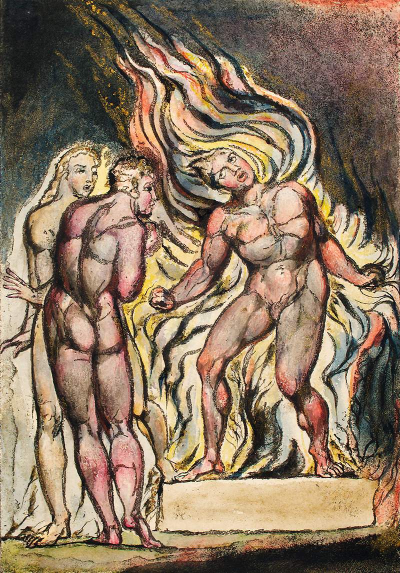 Los and Enitharmon knew that the Satan is Urizen from Milton: a Poem, To Justify the Ways of God to Men by William Blake (1752-1827). Original from The New York Public Library. Digitally enhanced by rawpixel. Los and Enitharmon knew that the Satan is Urizen from Milton: a Poem, To Justify the Ways of God to Men by William Blake…