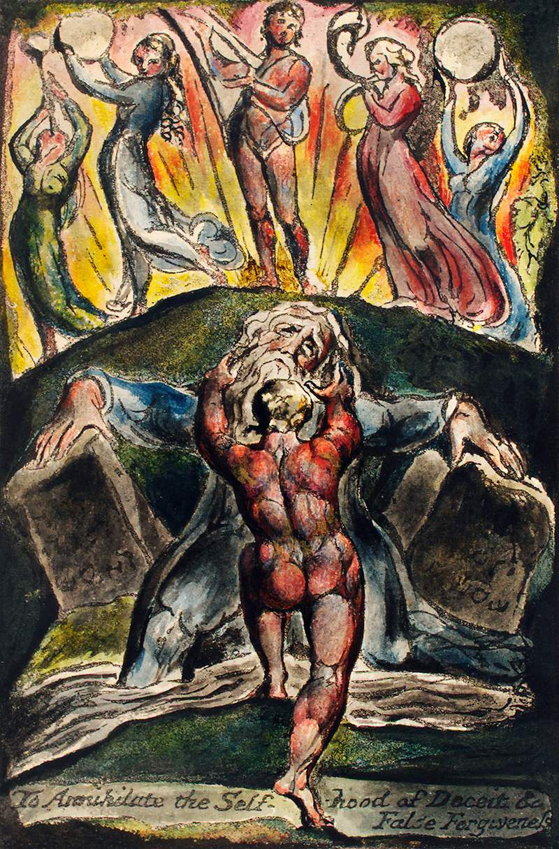 To annihilate the self-hood of deceit & false forgiveness from Milton: a Poem, To Justify the Ways of God to Men by William Blake (1752-1827). Original from The New York Public Library. Digitally enhanced by rawpixel. To annihilate the self-hood of deceit & false forgiveness from Milton: a Poem, To Justify the Ways of God to Men by William…