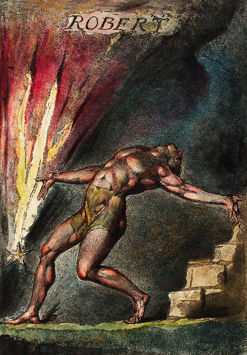 Robert illustration from Milton: a Poem, To Justify the Ways of God to Men by William Blake (1752-1827). Original from The New York Public Library. Digitally enhanced by rawpixel. Robert illustration from Milton: a Poem, To Justify the Ways of God to Men by William Blake (1752-1827). Original from The…