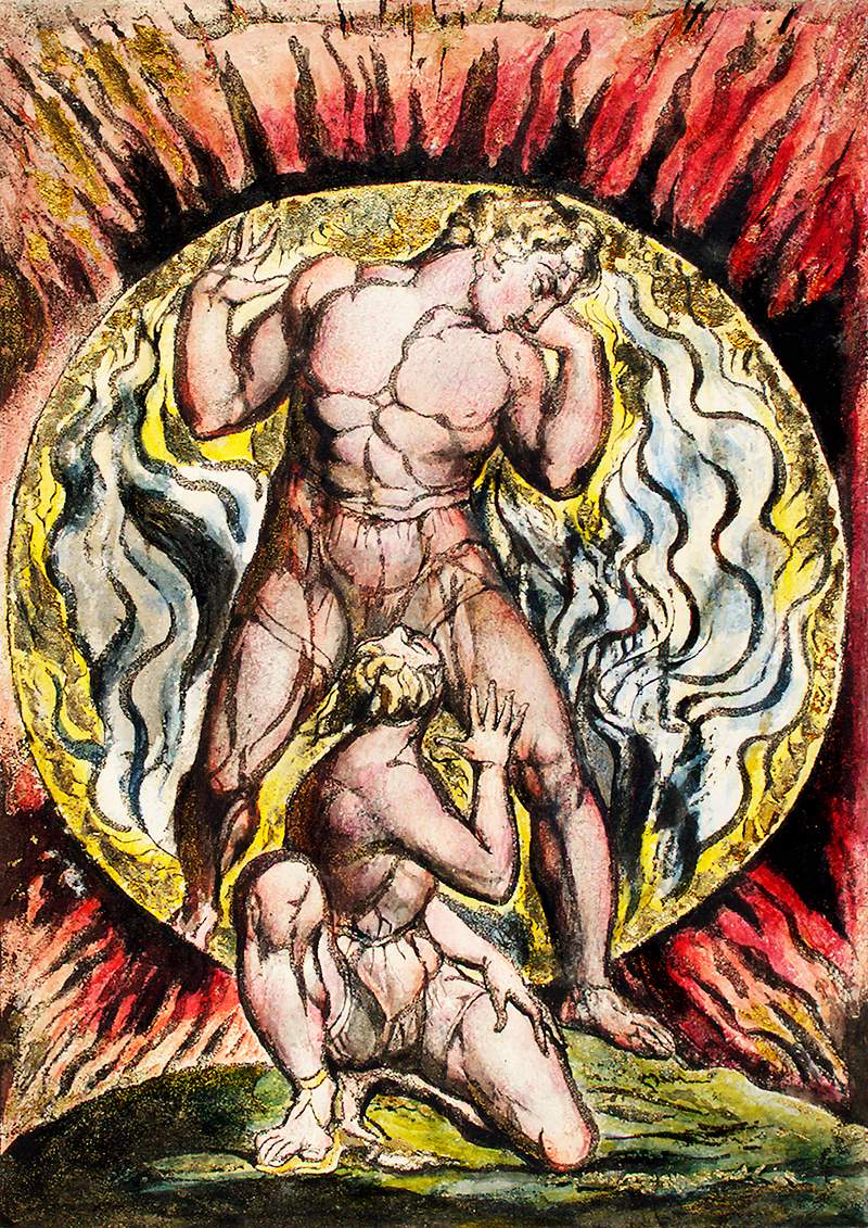 Stepping out of the Sun from Milton: a Poem, To Justify the Ways of God to Men by William Blake (1752-1827). Original from The New York Public Library. Digitally enhanced by rawpixel. Stepping out of the Sun from Milton: a Poem, To Justify the Ways of God to Men by William Blake (1752-1827). Original from…