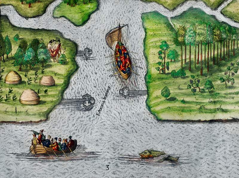 Leaving the River of May, the French discover two other rivers ; Six other rivers discovered by the French illustration from…