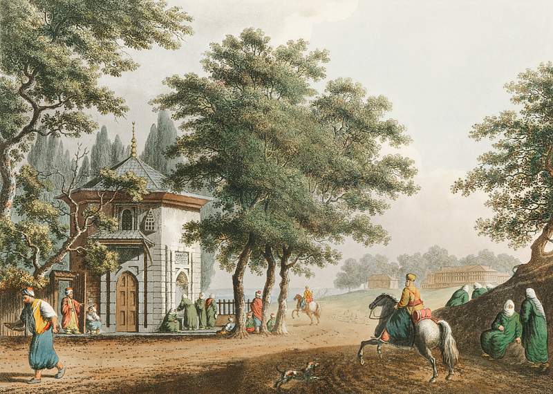 Pera from Views in the Ottoman Dominions, in Europe, in Asia, and some of the Mediterranean islands (1810) illustrated by…