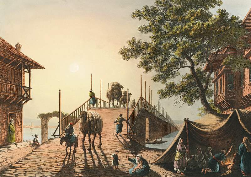 Ponte piccolo from Views in the Ottoman Dominions, in Europe, in Asia, and some of the Mediterranean islands (1810)…