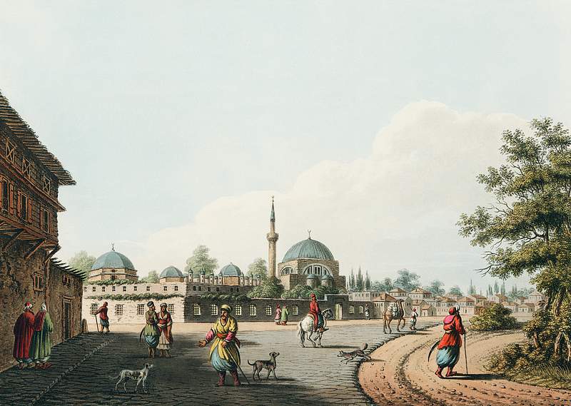 Tchiurluk from Views in the Ottoman Dominions, in Europe, in Asia, and some of the Mediterranean islands (1810) illustrated…