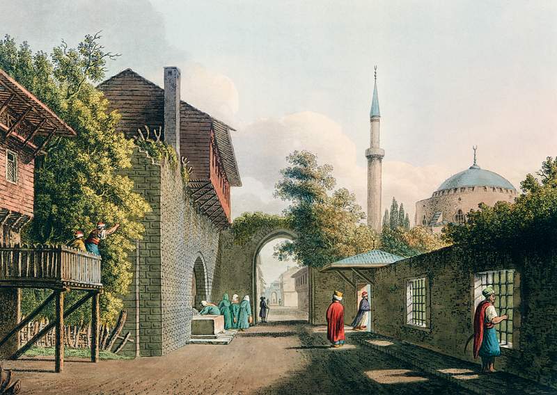 Eski Estamboul from Views in the Ottoman Dominions, in Europe, in Asia, and some of the Mediterranean islands (1810)…