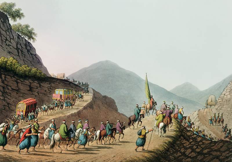 Road over the Balkan Mountain from Views in the Ottoman Dominions, in Europe, in Asia, and some of the Mediterranean islands…