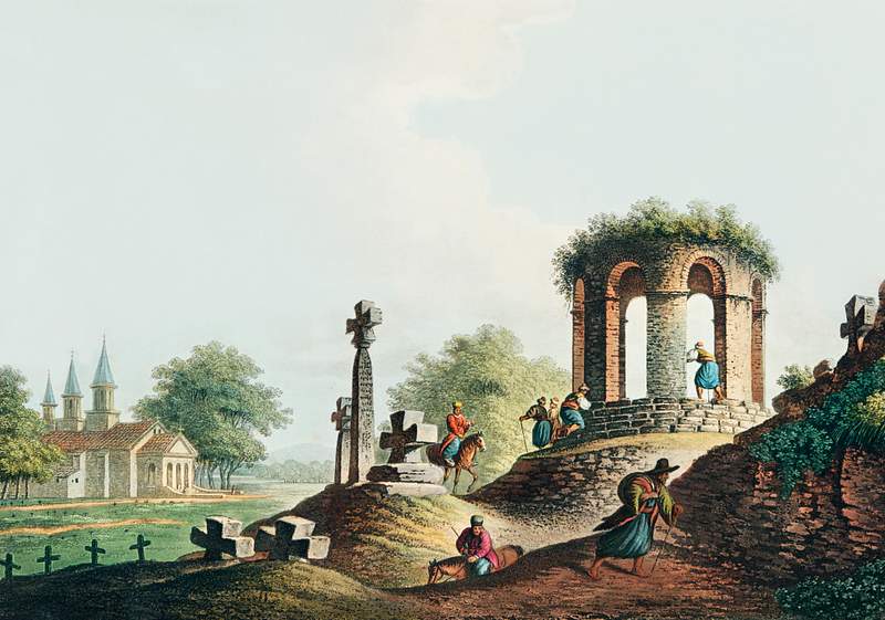 View near Bucharest from Views in the Ottoman Dominions, in Europe, in Asia, and some of the Mediterranean islands (1810)…
