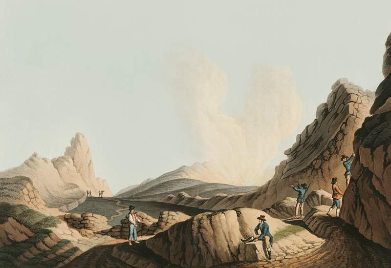 Crater in the Island of Stromboli from Views in the Ottoman Dominions, in Europe, in Asia, and some of the Mediterranean…