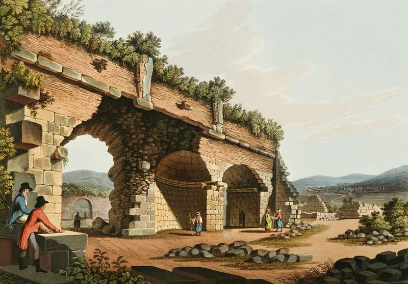 Part of the grand gallery of the Temple of Diana from Views in the Ottoman Dominions, in Europe, in Asia, and some of the…