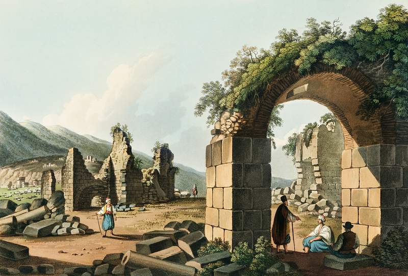 Ruins of the Baths at Ephesus from Views in the Ottoman Dominions, in Europe, in Asia, and some of the Mediterranean islands…