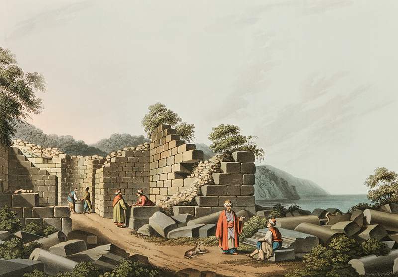 Ruins of an ancient Temple in Samos from Views in the Ottoman Dominions, in Europe, in Asia, and some of the Mediterranean…