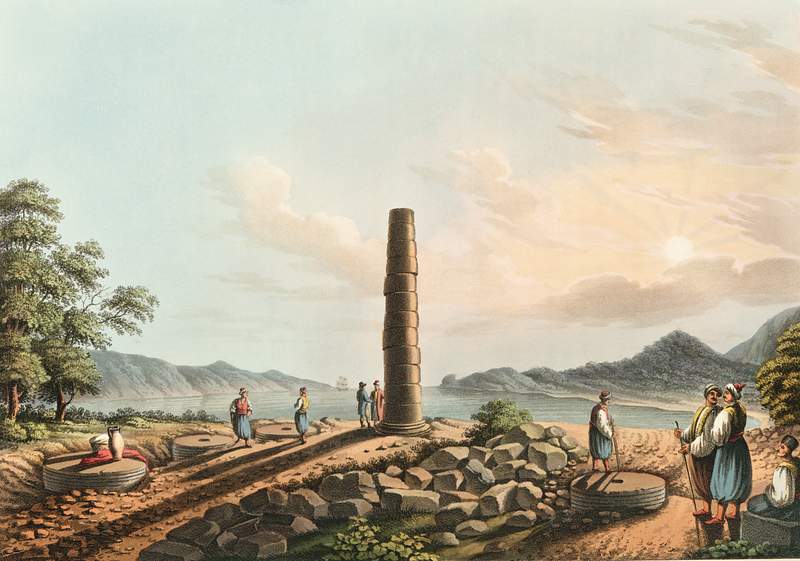 Ruins of the Temple of Juno in Samos from Views in the Ottoman Dominions, in Europe, in Asia, and some of the Mediterranean…