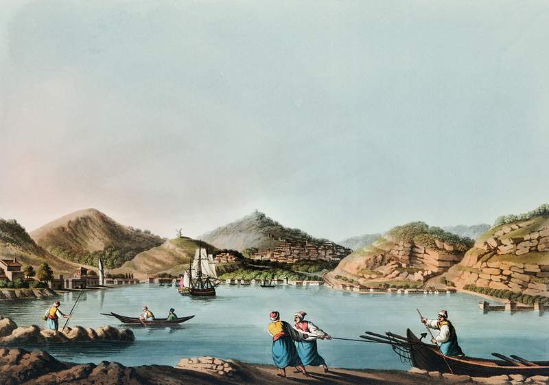 Western Harbour of the Island of Samos from Views in the Ottoman Dominions, in Europe, in Asia, and some of the Mediterranean…