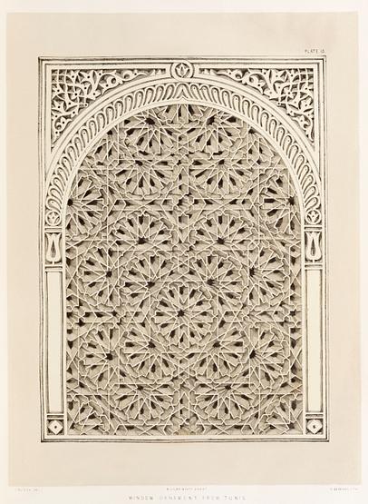 Window ornament from the Industrial arts of the Nineteenth Century (1851-1853) by Sir Matthew Digby wyatt (1820-1877). Window ornament from the Industrial arts of the Nineteenth Century (1851-1853) by Sir Matthew Digby wyatt (1820-1877). -…