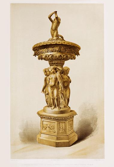 Fountain in terra cotta from the Industrial arts of the Nineteenth Century (1851-1853) by Sir Matthew Digby wyatt (1820-1877). Fountain in terra cotta from the Industrial arts of the Nineteenth Century (1851-1853) by Sir Matthew Digby wyatt (1820…