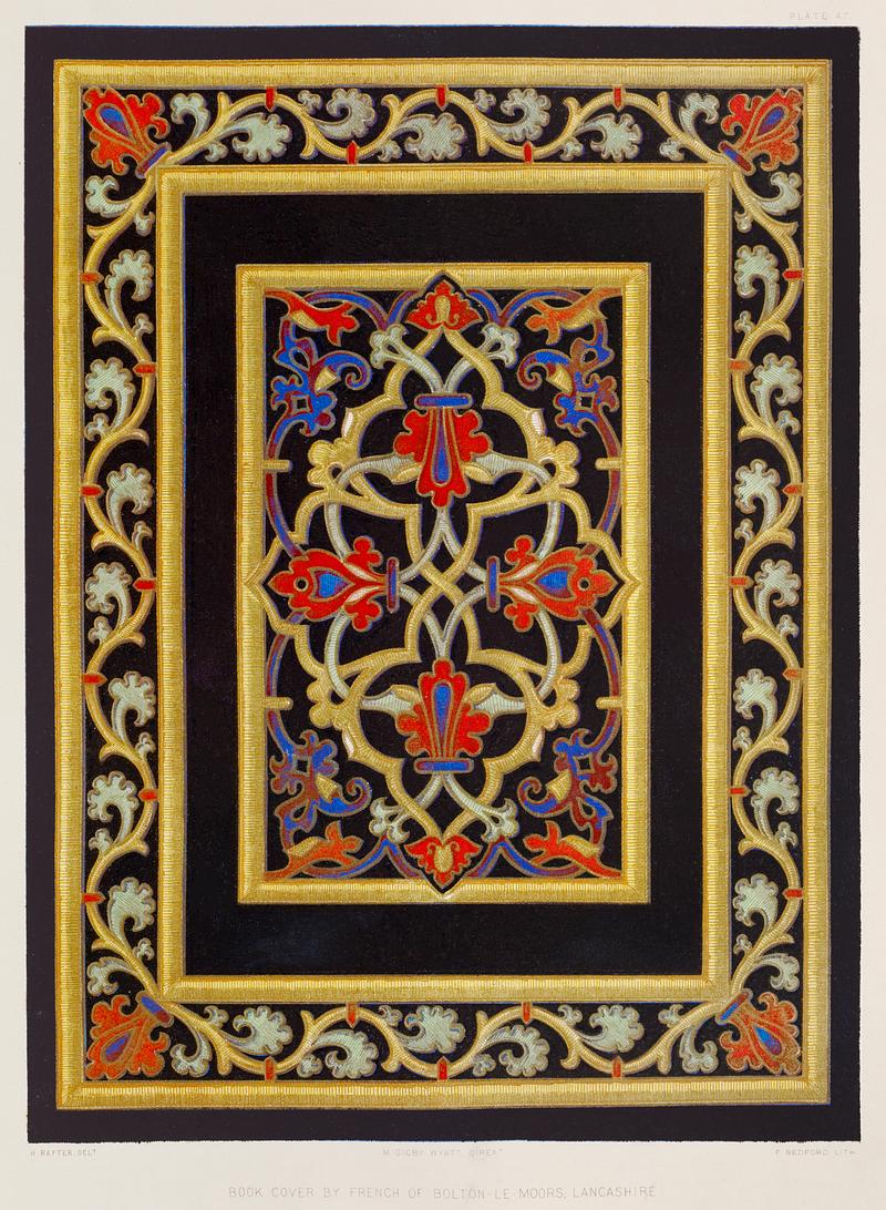 Book cover by french of Bolton-le-Moors from the Industrial arts of the Nineteenth Century (1851-1853) by Sir Matthew Digby wyatt (1820-1877). Book cover by french of Bolton-le-Moors from the Industrial arts of the Nineteenth Century (1851-1853) by Sir Matthew Digby…