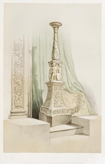 Candelabrum and arabesque from the Industrial arts of the Nineteenth Century (1851-1853) by Sir Matthew Digby wyatt (1820-1877). Candelabrum and arabesque from the Industrial arts of the Nineteenth Century (1851-1853) by Sir Matthew Digby wyatt (1820…