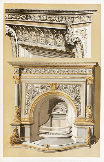 Portions of stoves from the Industrial arts of the Nineteenth Century (1851-1853) by Sir Matthew Digby wyatt (1820-1877). Portions of stoves from the Industrial arts of the Nineteenth Century (1851-1853) by Sir Matthew Digby wyatt (1820-1877). -…