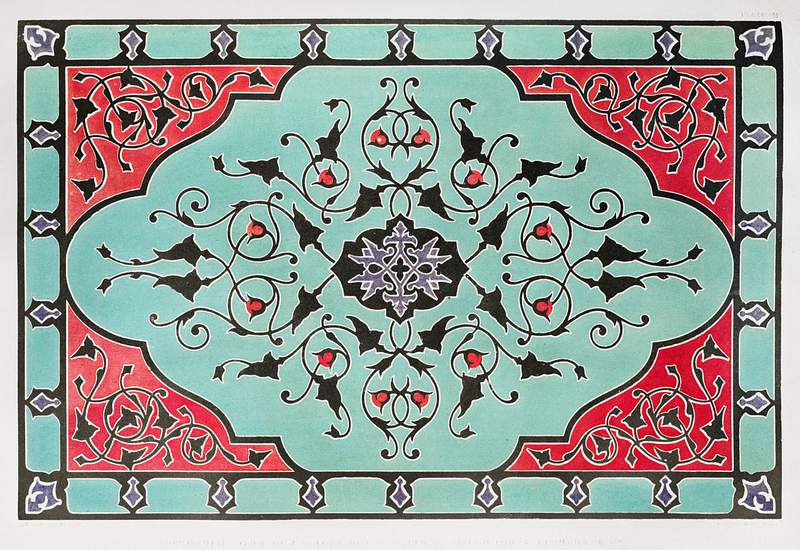 Ornamental cover of a colour box from the Industrial arts of the Nineteenth Century (1851-1853) by Sir Matthew Digby wyatt (1820-1877). Ornamental cover of a colour box from the Industrial arts of the Nineteenth Century (1851-1853) by Sir Matthew Digby wyatt…