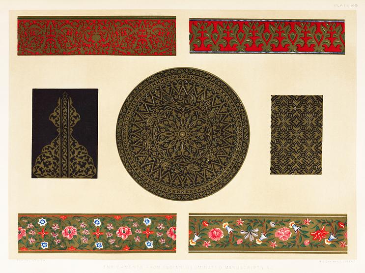 Enrichments from Indian illuminated manuscripts from the Industrial arts of the Nineteenth Century (1851-1853) by Sir Matthew Digby wyatt (1820-1877). Enrichments from Indian illuminated manuscripts from the Industrial arts of the Nineteenth Century (1851-1853) by Sir Matthew…