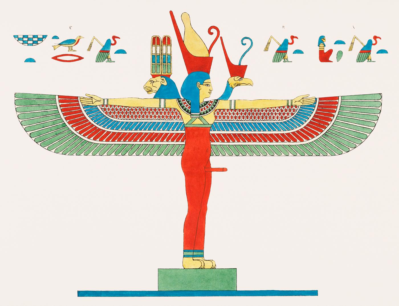 Neith illustration from Pantheon Egyptien (1823-1825) by Leon Jean Joseph Dubois (1780-1846). Original from The New York... Neith illustration from Pantheon Egyptien (1823-1825) by Leon Jean Joseph Dubois (1780-1846). Original from The New York...
