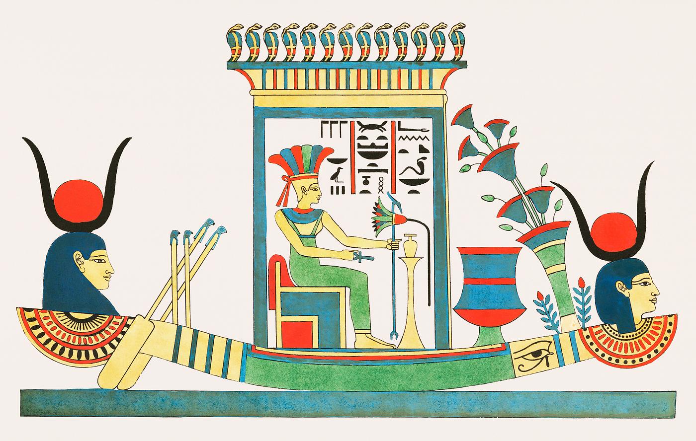Anuket illustration from Pantheon Egyptien (1823-1825) by Leon Jean Joseph Dubois (1780-1846). Original from The New York... Anuket illustration from Pantheon Egyptien (1823-1825) by Leon Jean Joseph Dubois (1780-1846). Original from The New York...