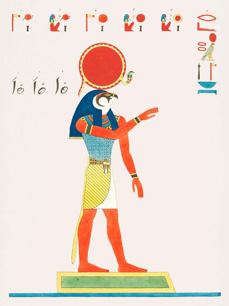 Ra illustration from Pantheon Egyptien (1823… | Free public domain illustration Ra illustration from Pantheon Egyptien (1823-1825) by Leon Jean Joseph Dubois (1780-1846). Original from The New York Public…