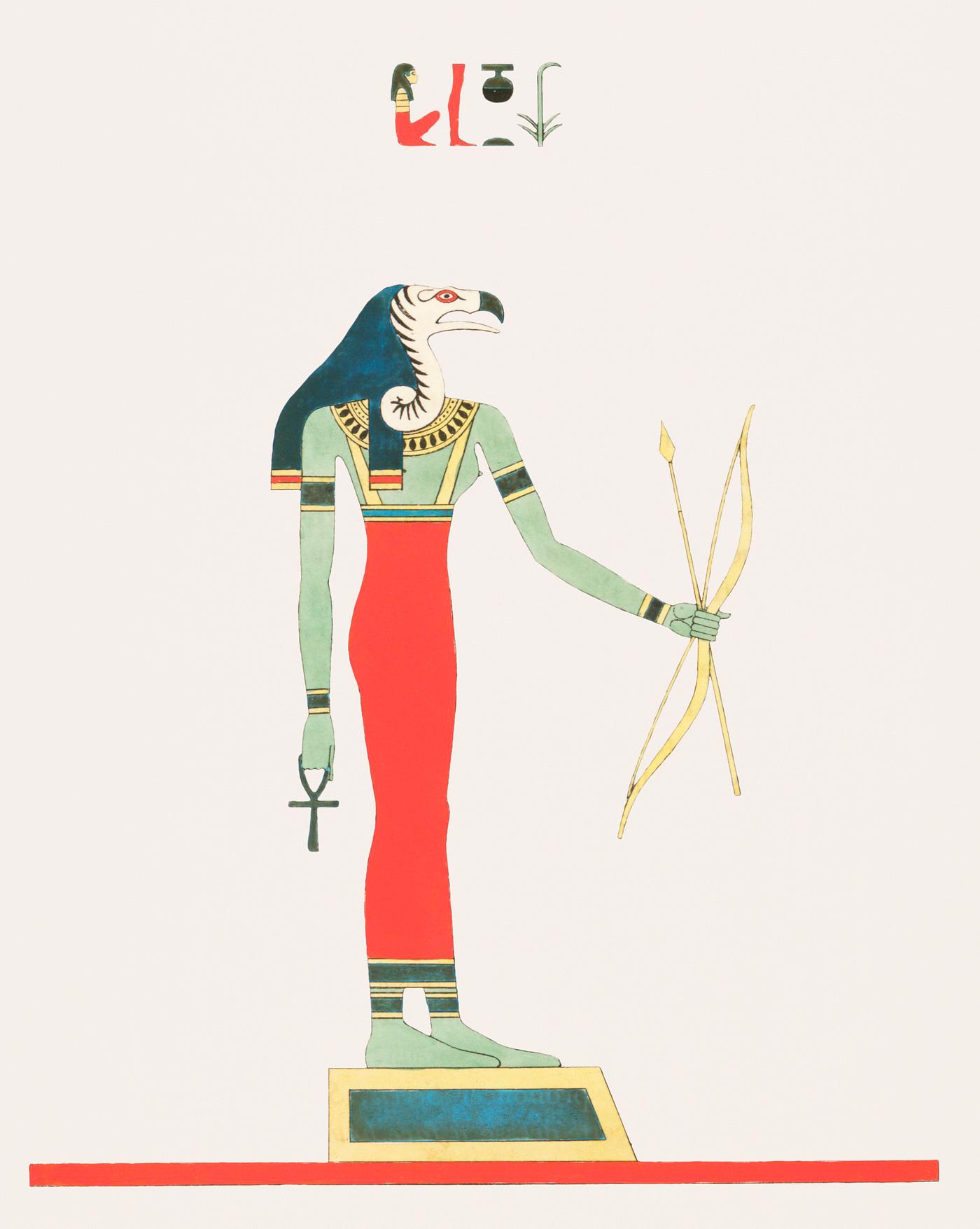 Wadjet illustration from Pantheon Egyptien (1823-1825) by Leon Jean Joseph Dubois (1780-1846). Original from The New York... Wadjet illustration from Pantheon Egyptien (1823-1825) by Leon Jean Joseph Dubois (1780-1846). Original from The New York...