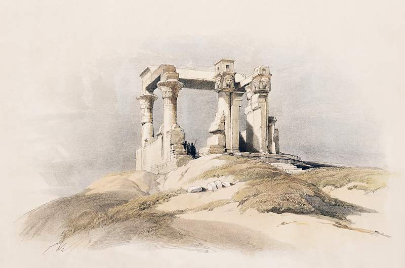 Temple of Wady Kardassy in Nubia illustration by David Roberts (1796–1864). Original from The New York Public Library.…