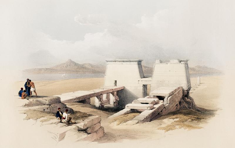 Temple of Wady Saboua (Wadi al Sabua) Nubia illustration by David Roberts (1796-1864). Temple of Wady Saboua (Wadi al Sabua) Nubia illustration by David Roberts (1796-1864).