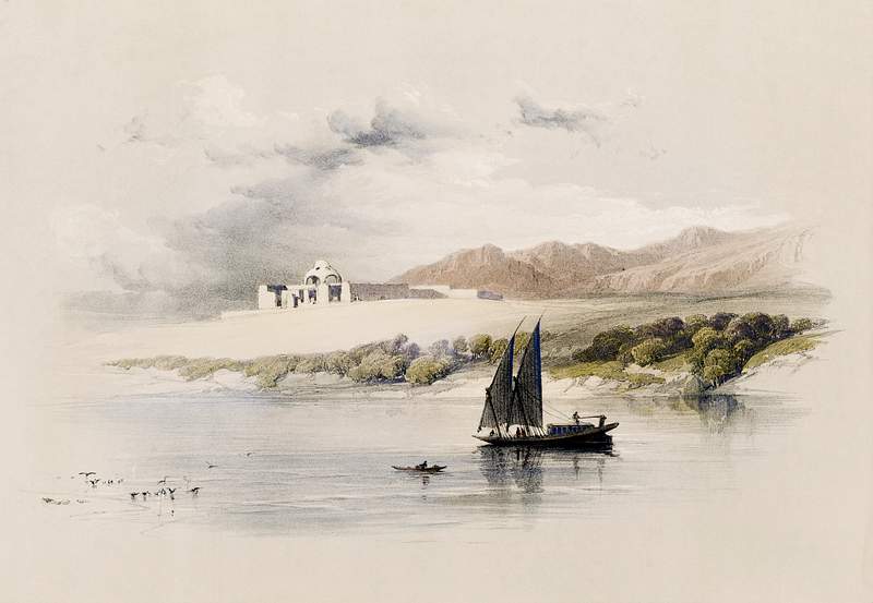 Temple of Amada of Hassaya in Nubia illustration by David Roberts (1796–1864). Original from The New York Public…
