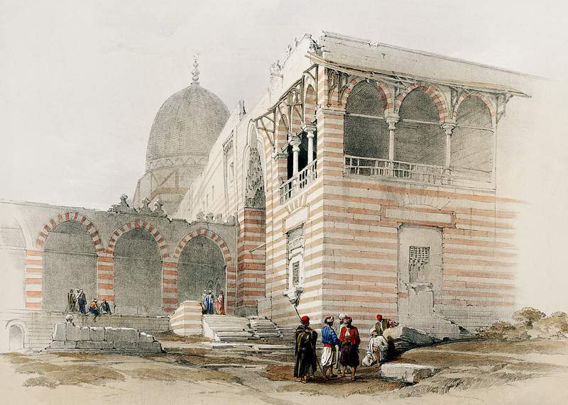 One of the tombs of the caliphs Cairo illustration by David Roberts (1796–1864). Original from The New York Public…